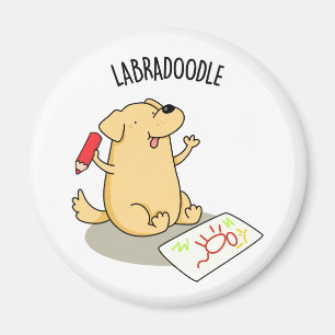 Labradoodle Cute Labrador Dog Pun Magnet