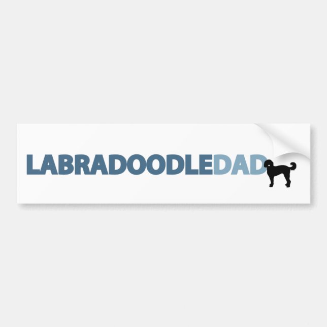 Labradoodle Dad Bumper Sticker (Front)