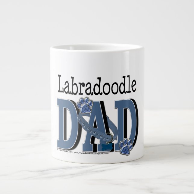 LabraDoodle DAD Large Coffee Mug (Front)