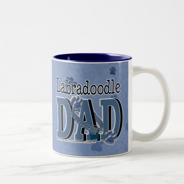 LabraDoodle DAD Two-Tone Coffee Mug (Right)