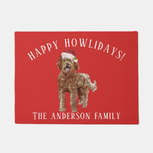 Labradoodle Dog Christmas Doormat