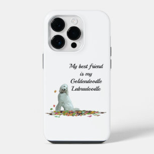 Labradoodle Dog In Leaves Cell Phone Case
