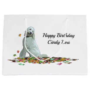 Labradoodle Dog In Leaves Gift Bag