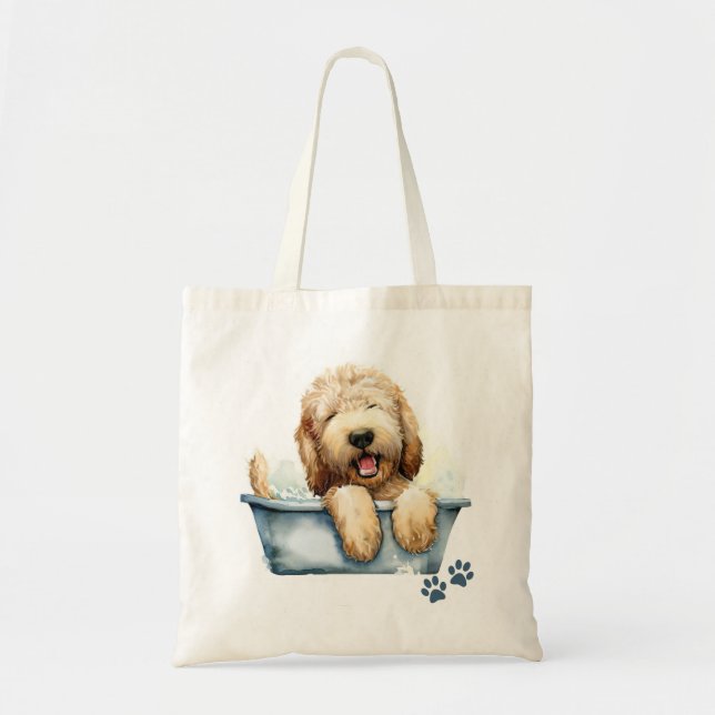 Labradoodle Dog Tote Bag (Front)