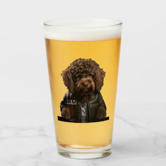 Labradoodle, goldendoodle, bernedoodle funny gift  glass