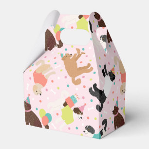 Labradoodle / Goldendoodle Birthday Party Favor Box