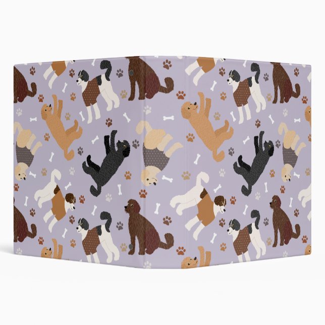 Labradoodle / Goldendoodle Bones and Paws Binder (Background)