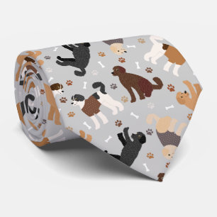 Labradoodle / Goldendoodle Bones and Paws Cravate