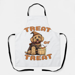 Labradoodle Halloween Dog Costume �Treat or Treat� Apron