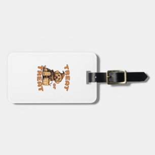 Labradoodle Halloween Dog Costume �Treat or Treat� Luggage Tag