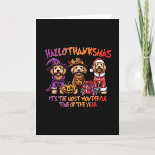 Labradoodle Halloween Thanksgiving Christmas Men W Card