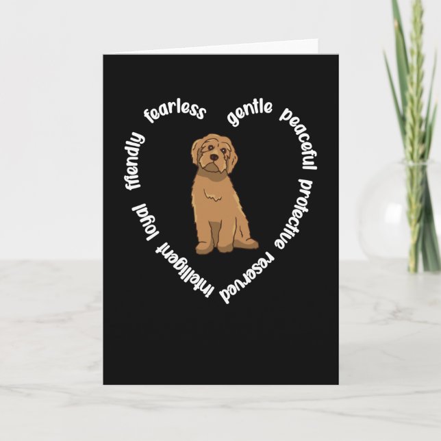 Labradoodle Lover Dog Mom Dad Labradoodle Owner Card (Front)