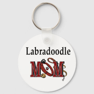Labradoodle MOM Gifts Keychain