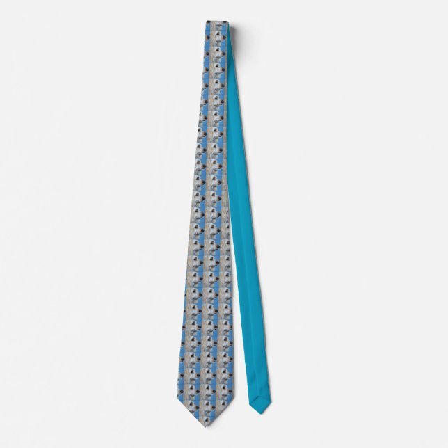 Labradoodle Painting - Ubaru Tie (Front)