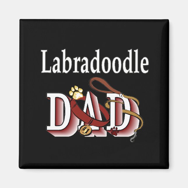 labradoodle papa Magnet (Devant)