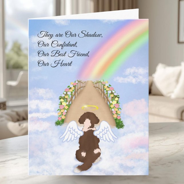 Labradoodle Rainbow Bridge Pet Loss Card (Creator Uploaded)