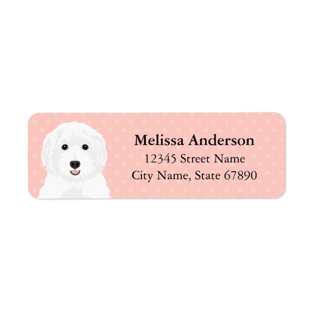 Labradoodle Retourner l'adresse Étiquettes (Devant)