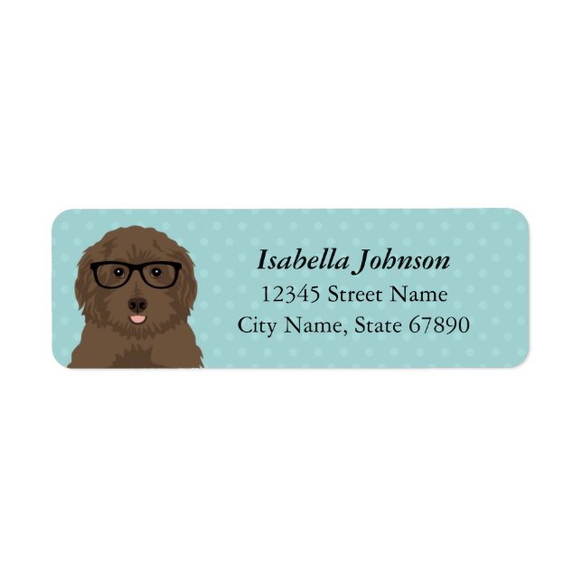 Labradoodle Return Address Labels (Front)