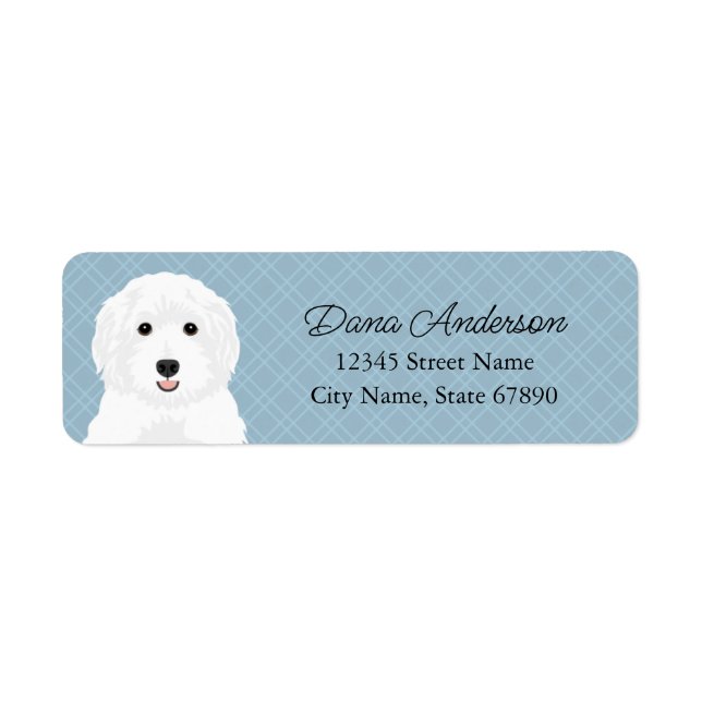Labradoodle Return Address Labels (Front)