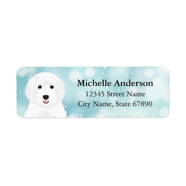 Labradoodle Return Address Labels (Front)