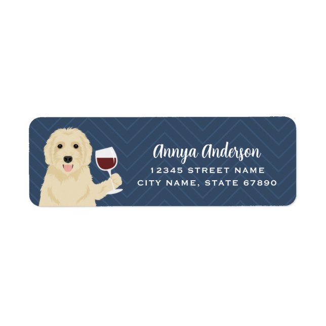 Labradoodle Return Address Labels (Front)