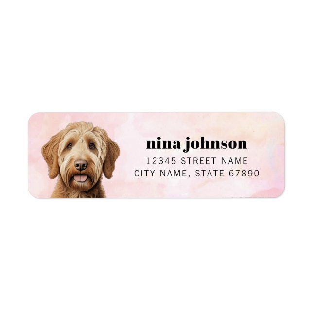 Labradoodle Return Address Labels (Front)
