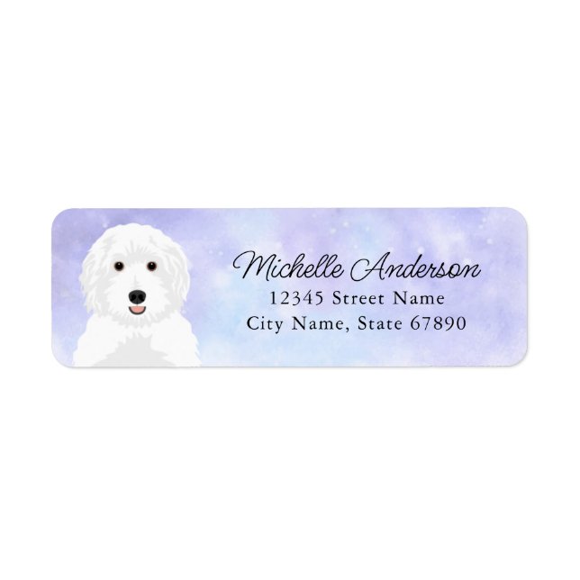 Labradoodle Return Address Labels (Front)