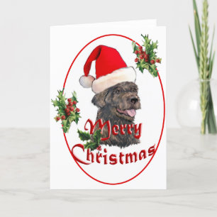 Labradoodle Santa Claus Holiday Card