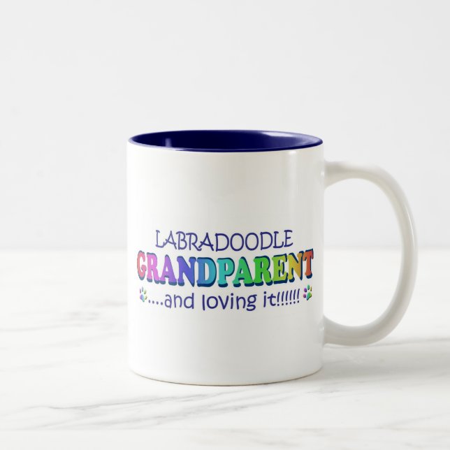 LABRADOODLE Two-Tone COFFEE MUG (Right)
