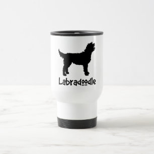 Labradoodle w/ Cool Text Travel Mug