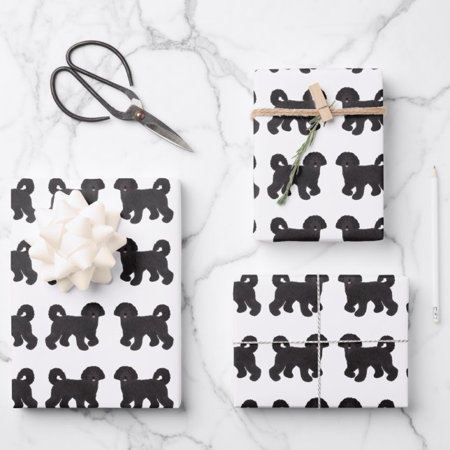Labradoodle Wrapping Paper Sheets (Front)