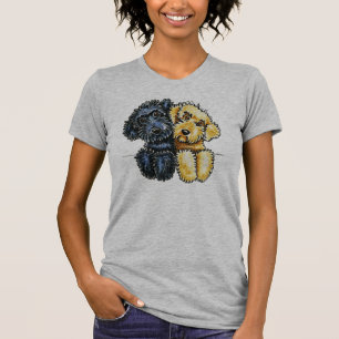 Labradoodles Black Yellow Lined Up T-Shirt