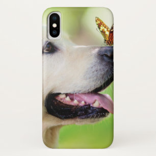 Labrador And Butterfly Throw Pillow Case-Mate iPhone Case