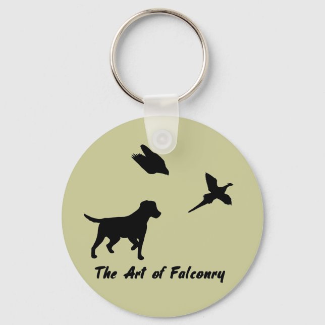 Labrador and Falconry Keychain (Front)