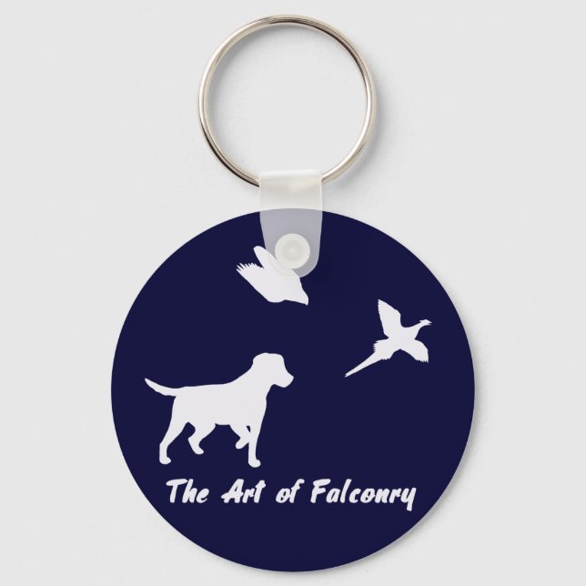 Labrador and Falconry Keychain (Front)