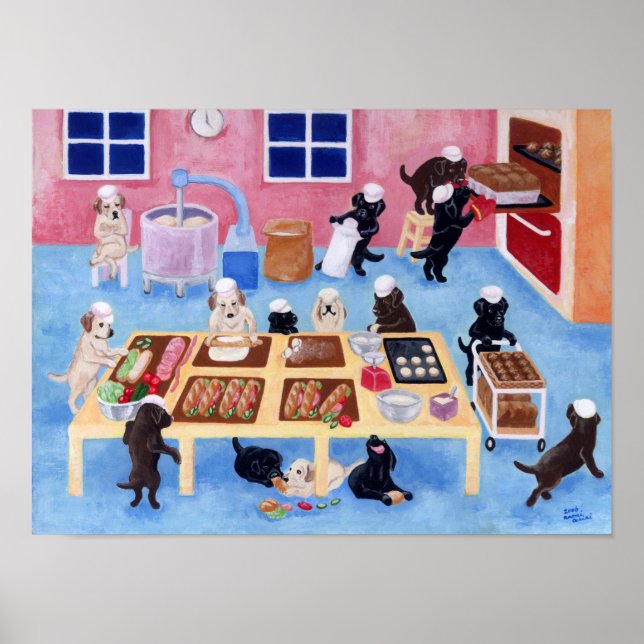 Labrador Bakery Artwork Poster (Front)