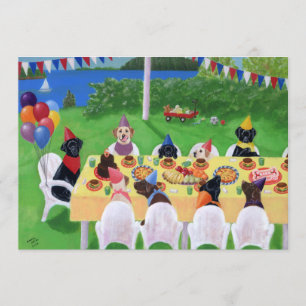 Labrador Birthday Party Invitations