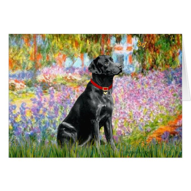 Labrador (Black) - Garden (Front Horizontal)