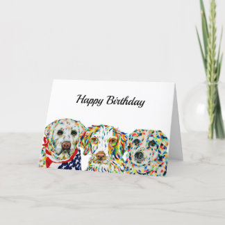 Labrador, Brittany Spaniel, Border Collie Card