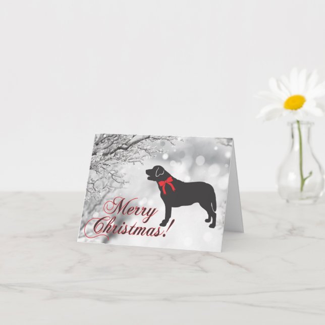 Labrador Christmas Card (Small Plant)