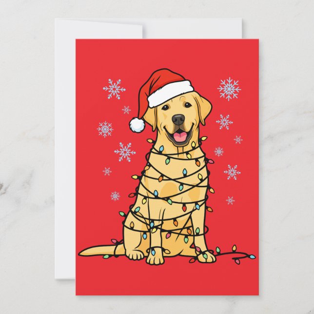 Labrador Christmas Holiday Card (Front)