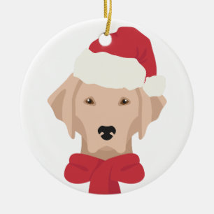 Labrador Christmas Ornament. Snowflake Decoration