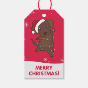 Labrador Christmas Snow Winter Animals Dogs Gift T Tags