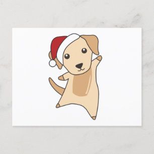 Labrador Christmas Snow Winter Animals Dogs Postcard
