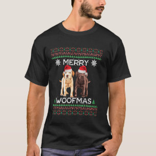 Labrador Christmas Ugly Yellow Lab Chocolate Labra T-Shirt