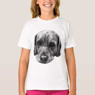 Labrador Close‑Up Monochrome Portrait Tee