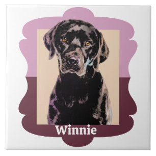 Labrador customized pattern photo frame tile