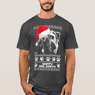 Labrador Cute Happy Holidays Christmas  T-Shirt