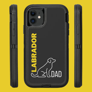 Labrador Dad, Dog Dad Gift, Labrador Retriever Dog OtterBox Defender iPhone 11 Case