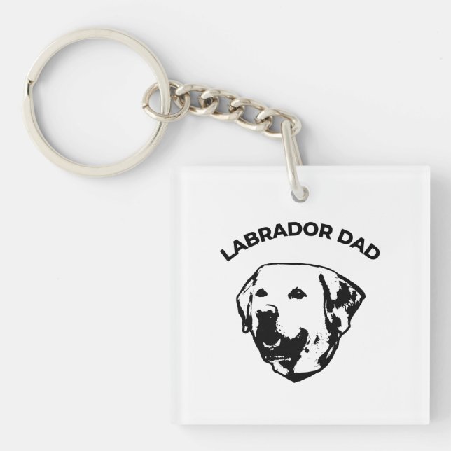Labrador Dad  Keychain (Front)
